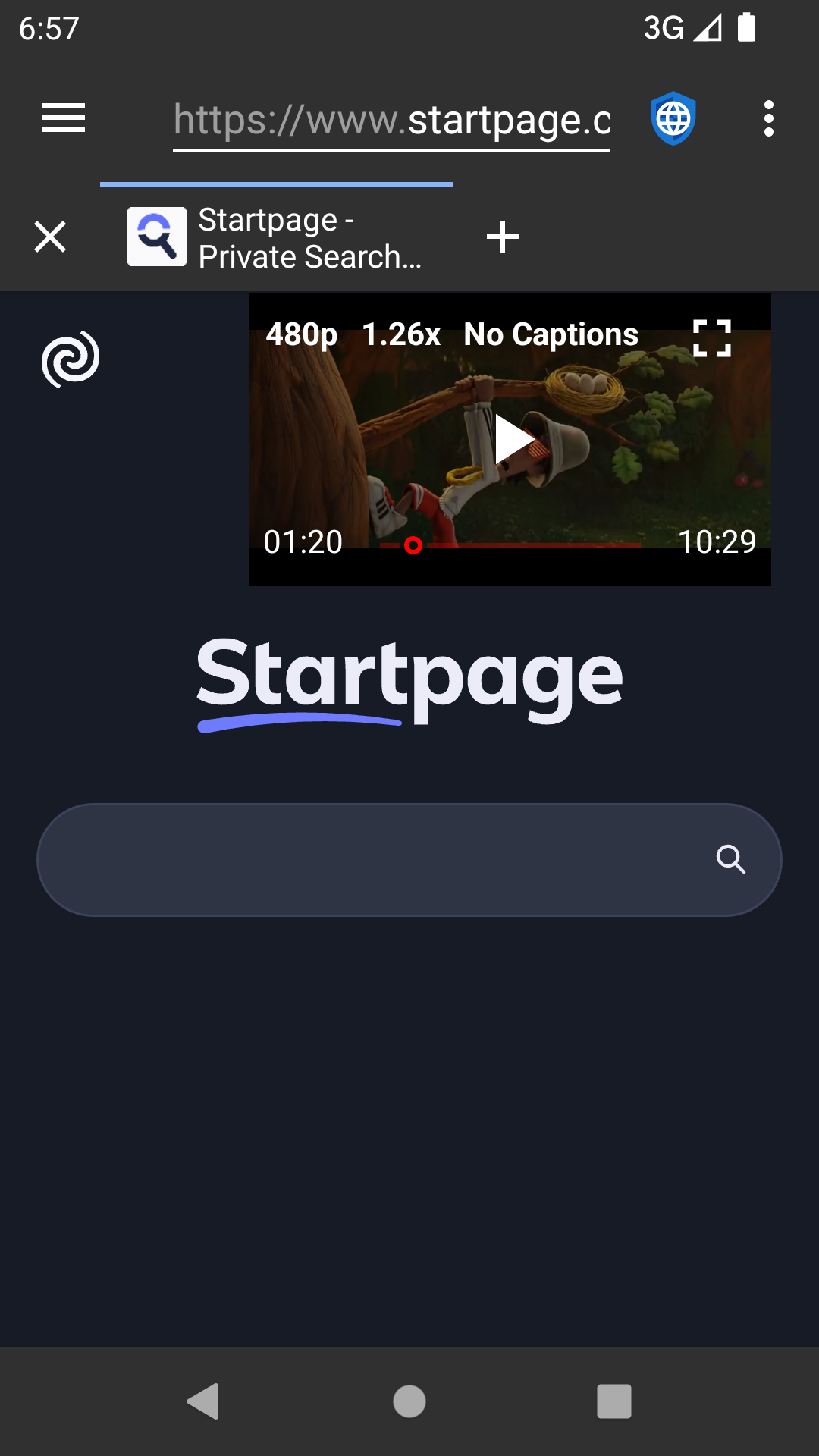 popup player in browser app
